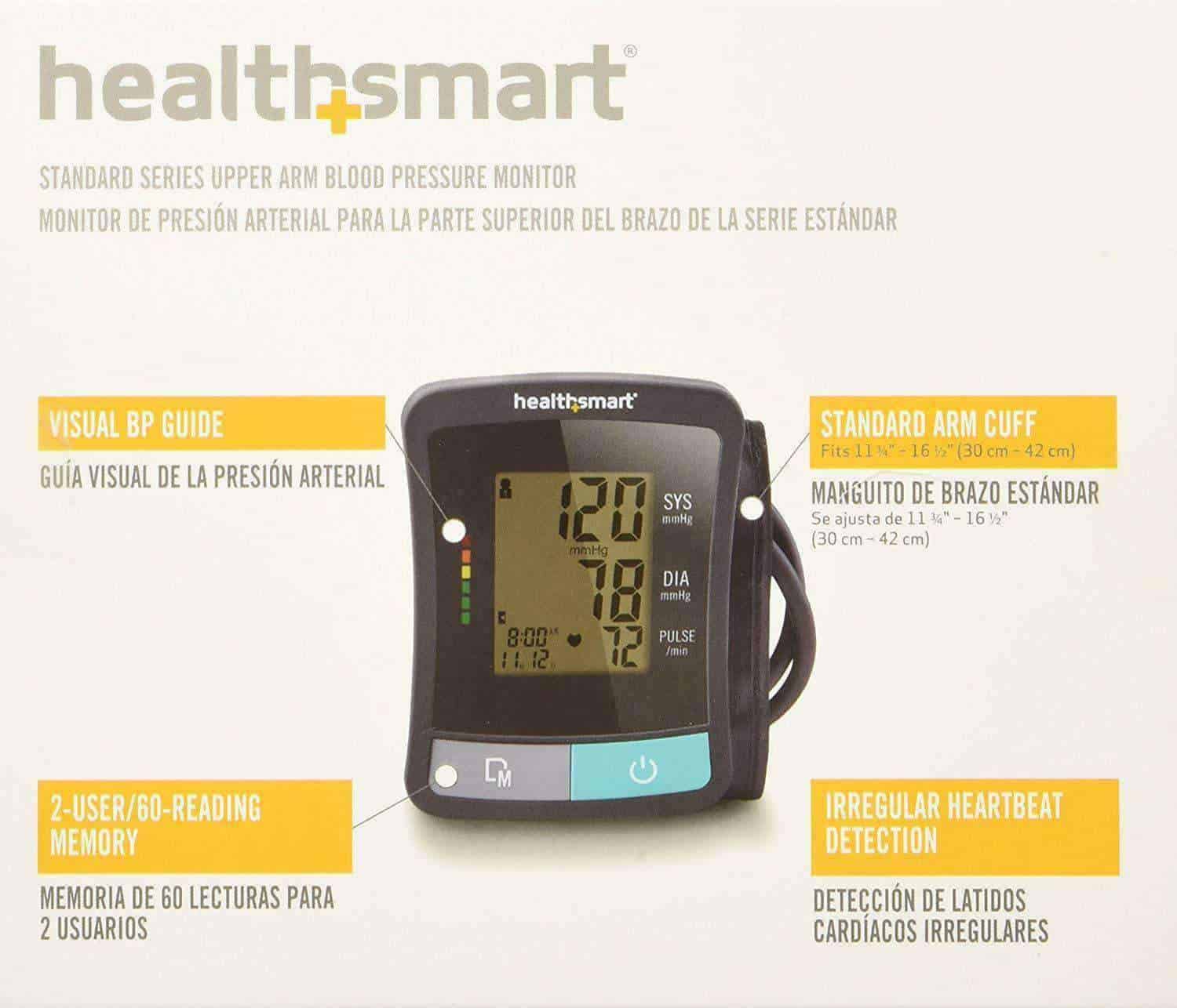 HealthSmart Standard Series Auto Blood Pressure Monitor - primehubstore.shop Blood Pressure Monitors