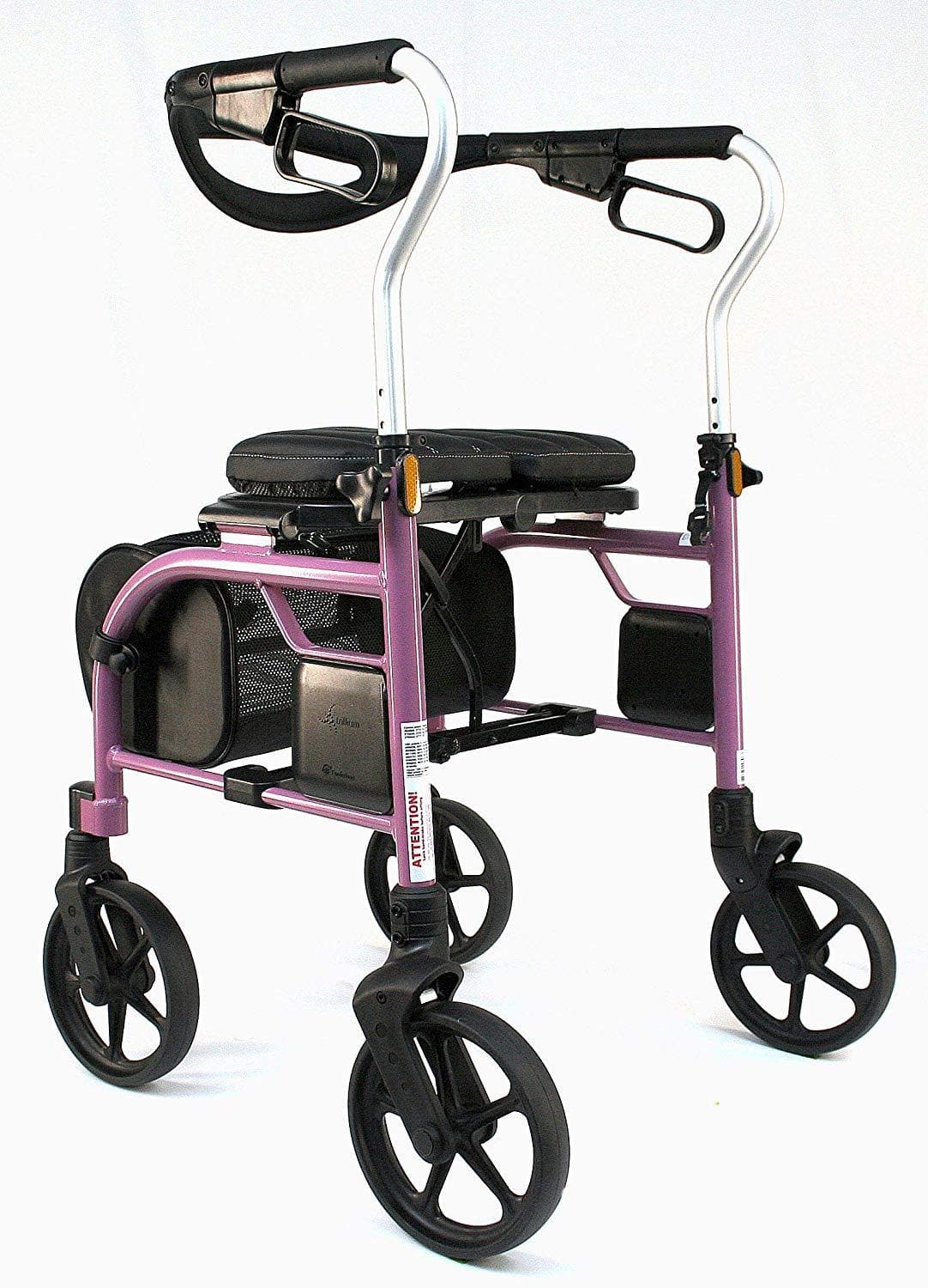 Evolution Trillium Lightweight Folding Rolling Walker Rollator with Large 8" Wheels - Open Box - primehubstore.shop Rollators