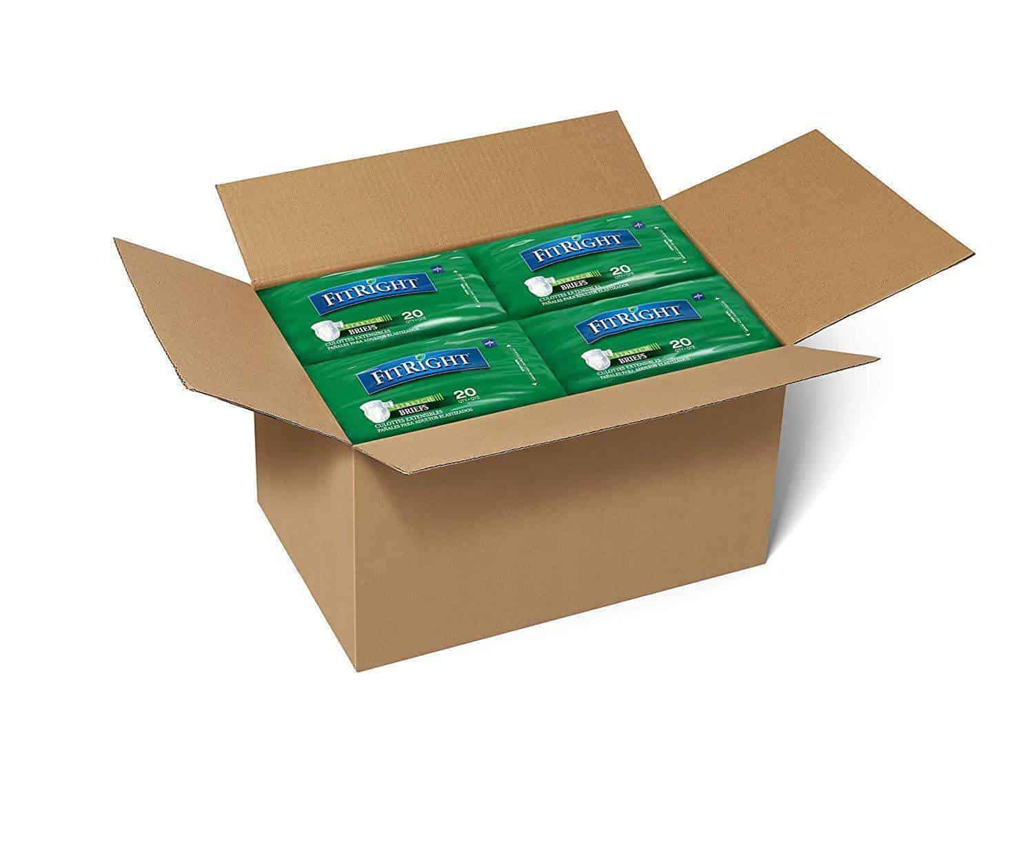 FitRight Plus Adult Diapers - Unisex Disposable Incontinence Briefs with Tabs - Moderate Absorbency - primehubstore.shop Incontinence