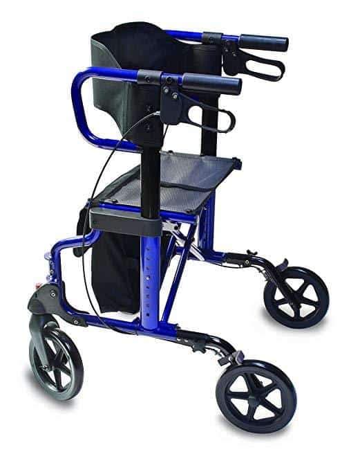 Lumex Lightweight Folding Hybrid LX Rollator & Transport Chair - primehubstore.shop Rollators
