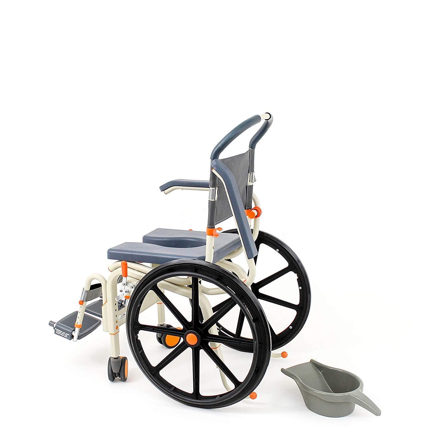 ShowerBuddy Self-Propelled Roll-In Buddy Solo Shower Chair with Commode Opening - primehubstore.shop Shower Chairs