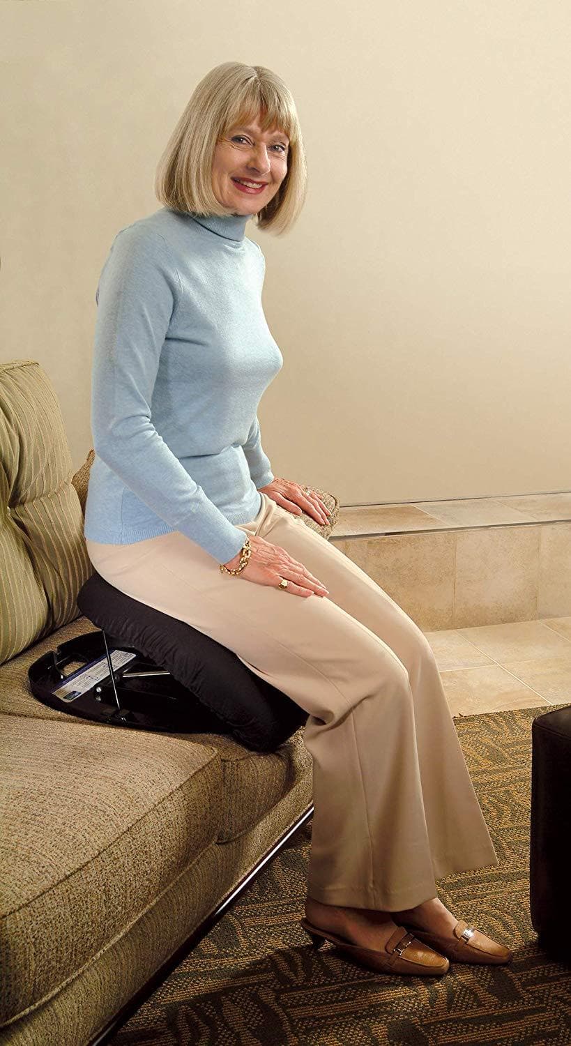 Carex Uplift Premium Seat Assist Plus With Memory Foam - Chair Lift And Sofa Stand Assist - Up To 350lbs - primehubstore.shop Stand Assist Aids