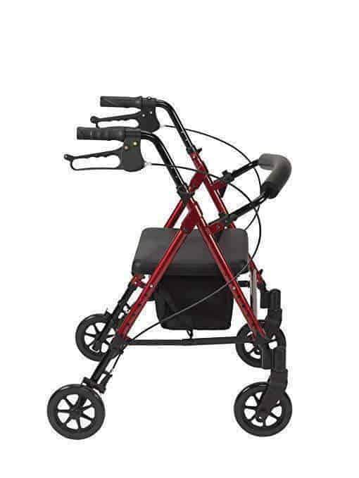 Drive Medical Adjustable Height Rollators with 6" Casters - primehubstore.shop Rollators
