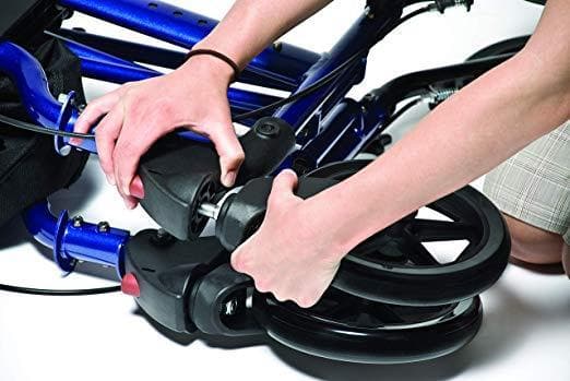 Lumex Lightweight Folding Hybrid LX Rollator & Transport Chair - primehubstore.shop Rollators