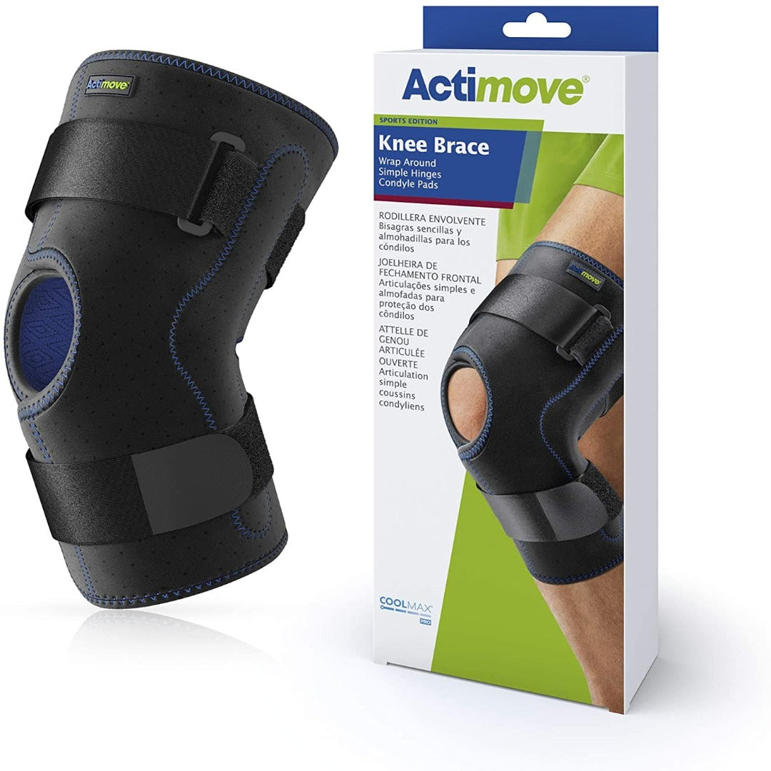 Actimove Knee Brace Wrap Around with Simple Hinges & Condyle Pads - primehubstore.shop Knee Braces
