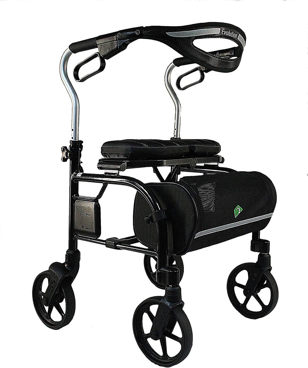 Evolution Trillium Lightweight Folding Rolling Walker Rollator with Large 8" Wheels - Open Box - primehubstore.shop Rollators