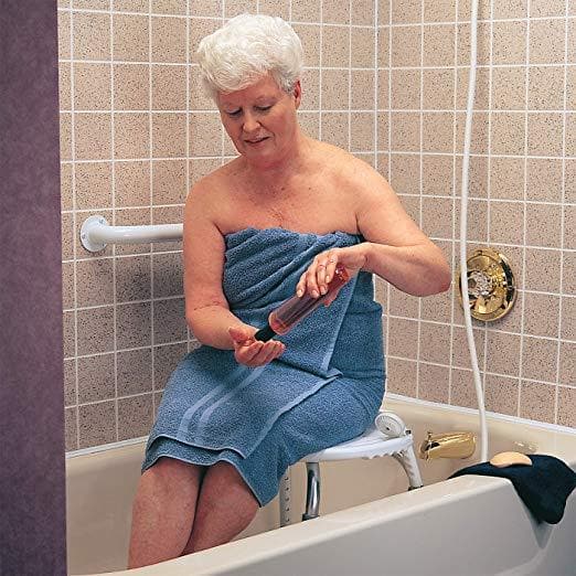 Carex Adjustable Bath and Shower Seat – Height Adjustable Shower Stool - primehubstore.shop Bath Stool