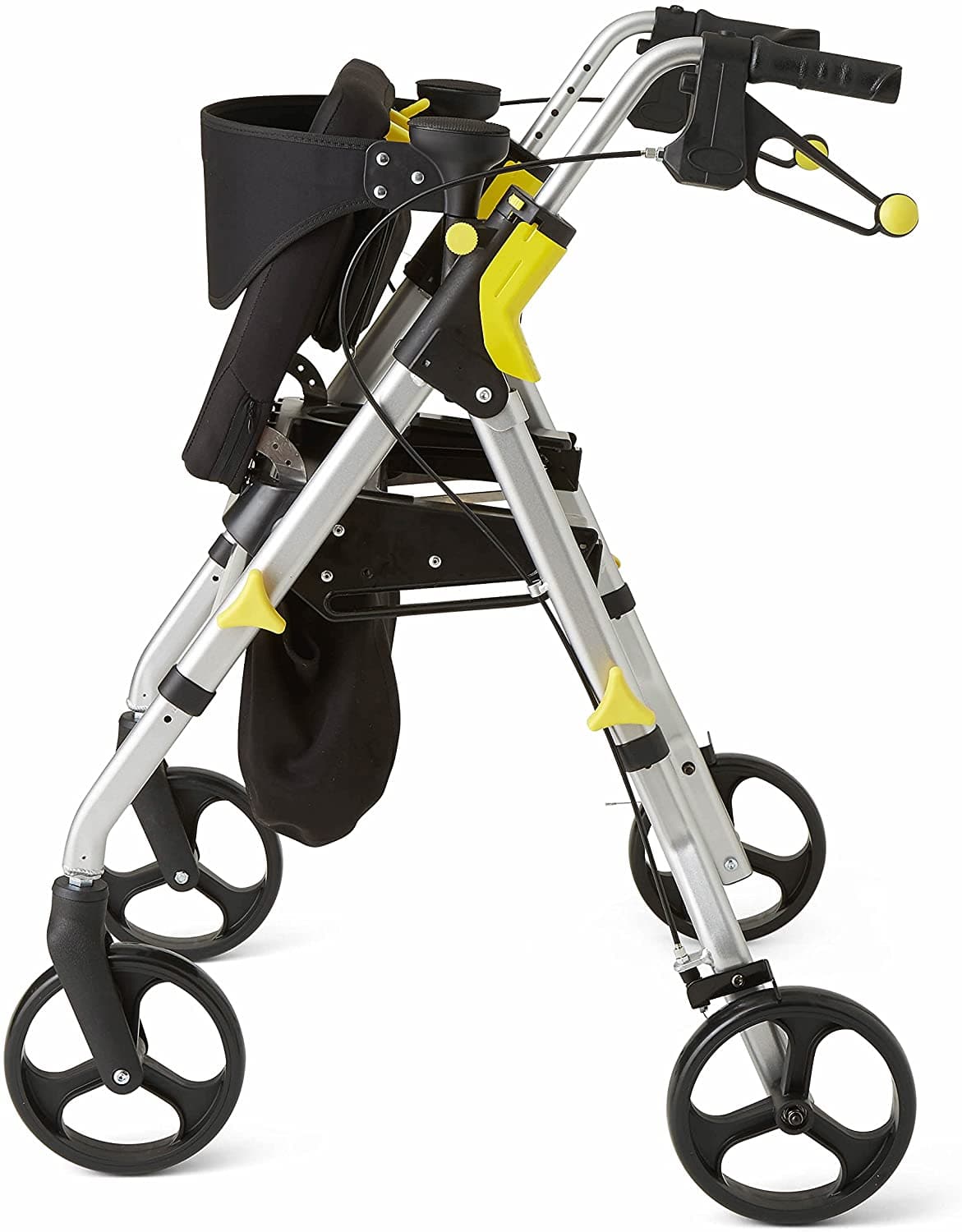 Medline Premium Empower Folding Mobility Rollator Walker with 8" Wheels - primehubstore.shop Rollators