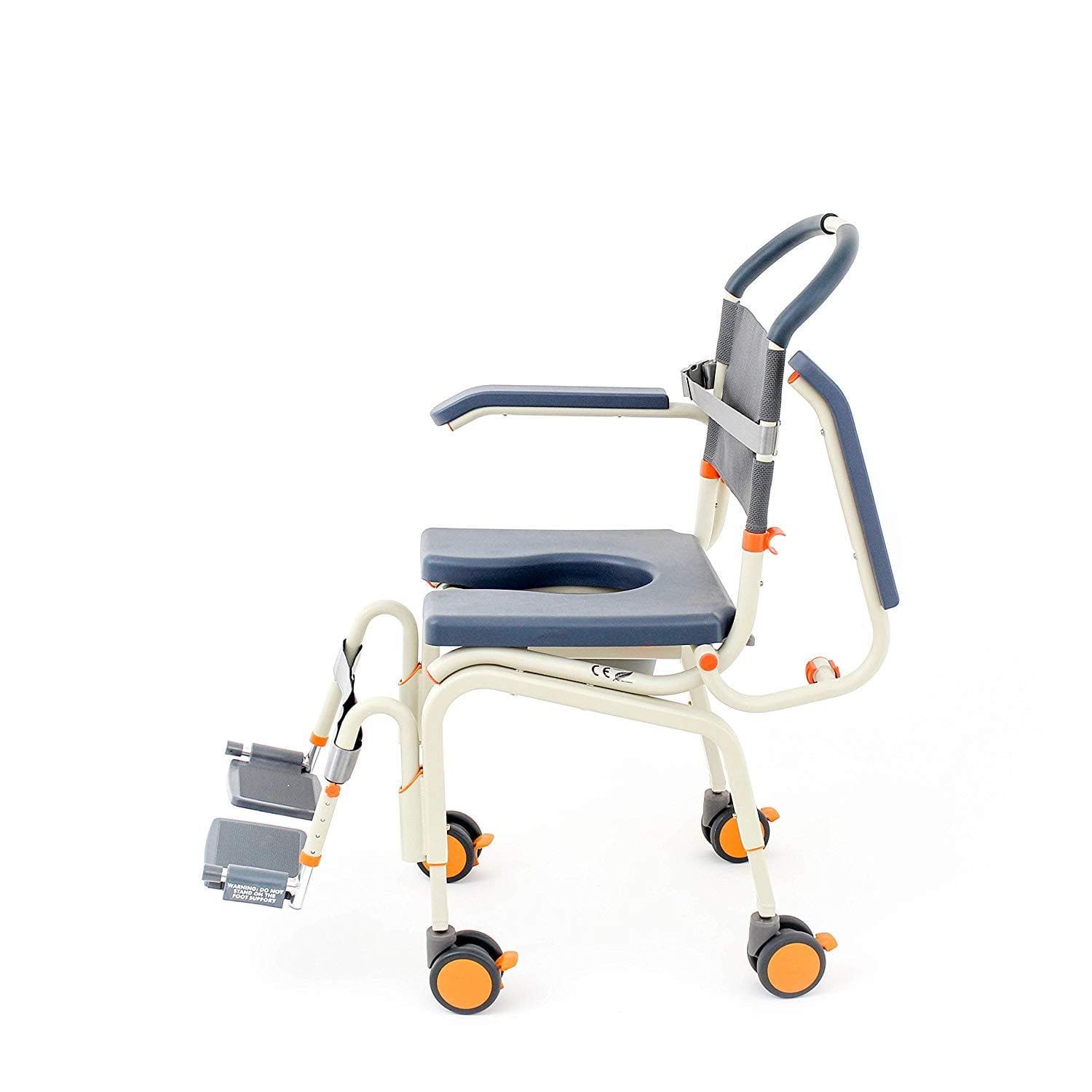 ShowerBuddy Roll-In Buddy Lite Transport Shower Chair with Commode Opening - primehubstore.shop Shower Chairs