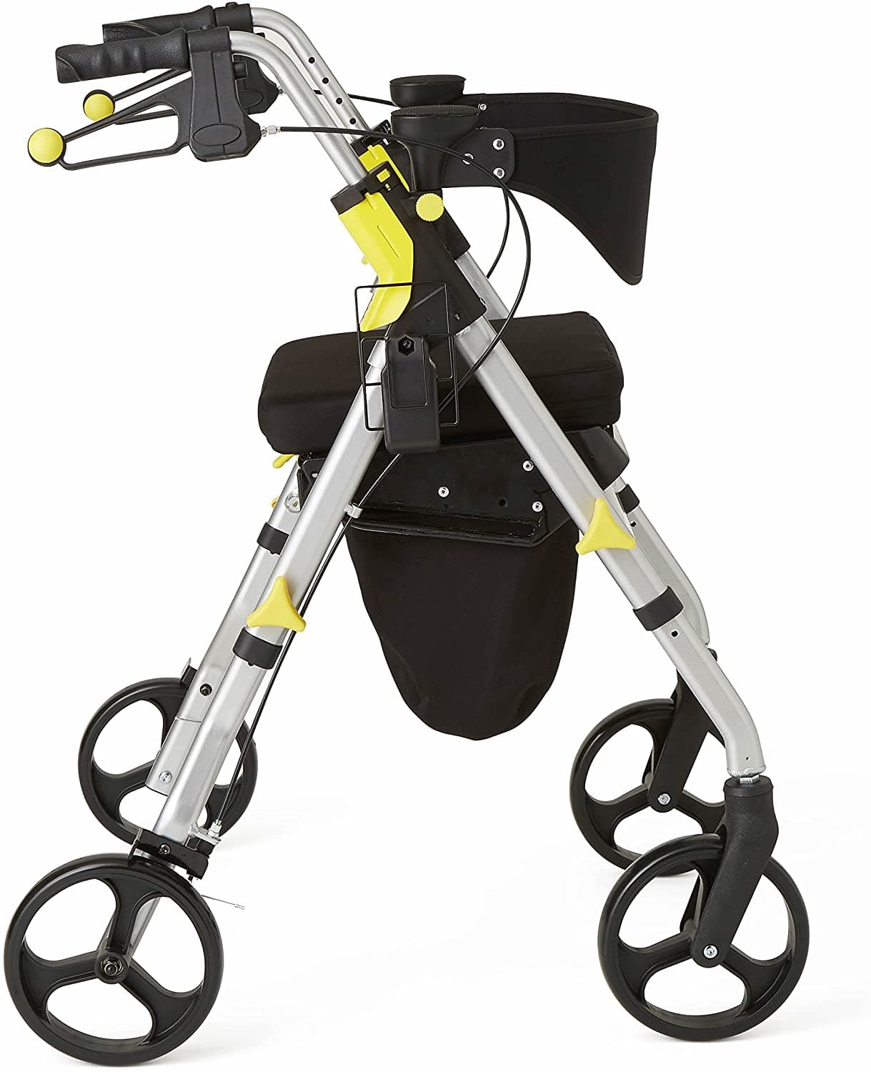 Medline Premium Empower Folding Mobility Rollator Walker with 8" Wheels - primehubstore.shop Rollators