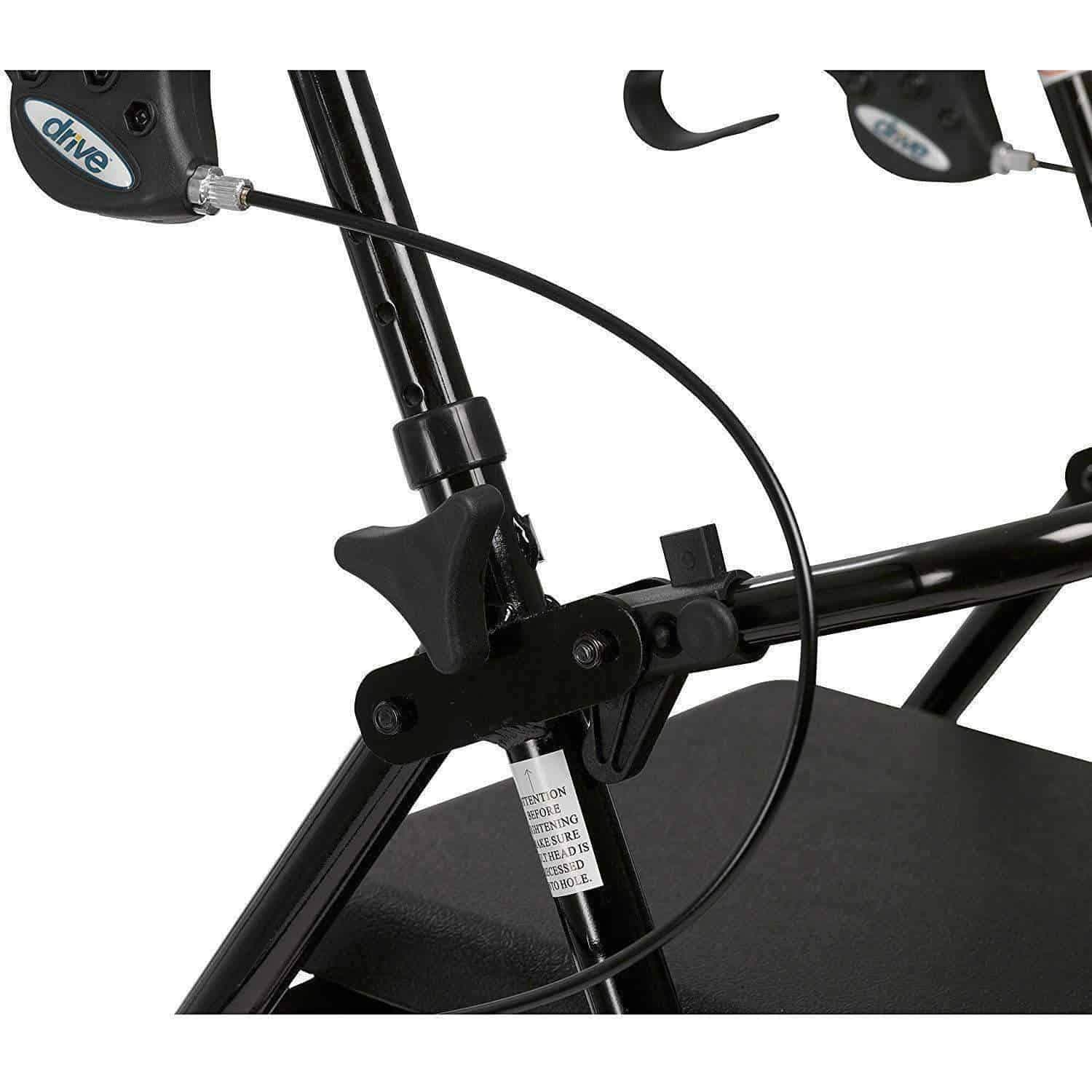 Drive Medical Rollator Rolling Walker with 6" Wheels, Fold Up Removable Back Support & Padded Seat - primehubstore.shop Rollators