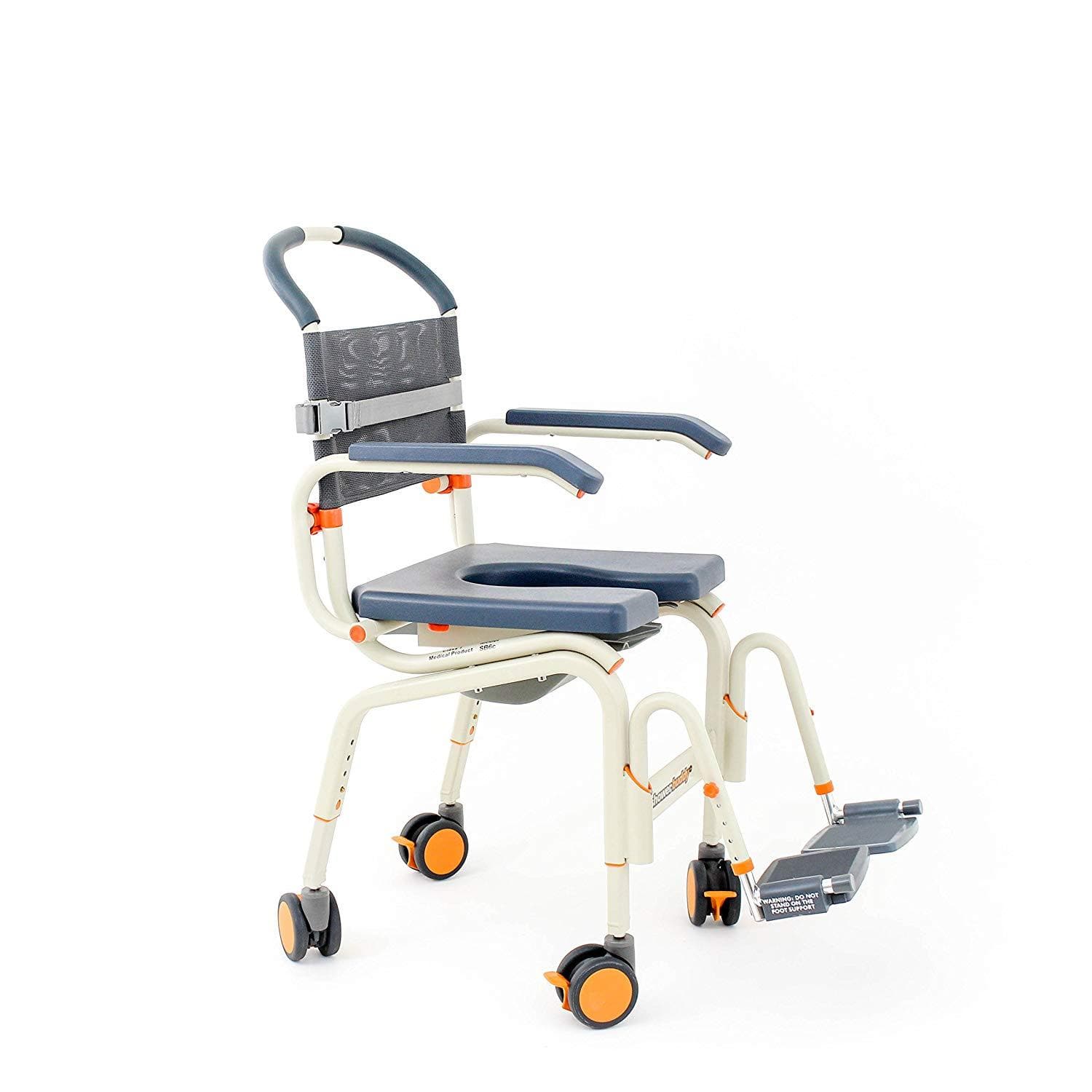 ShowerBuddy Roll-In Buddy Lite Transport Shower Chair with Commode Opening - primehubstore.shop Shower Chairs