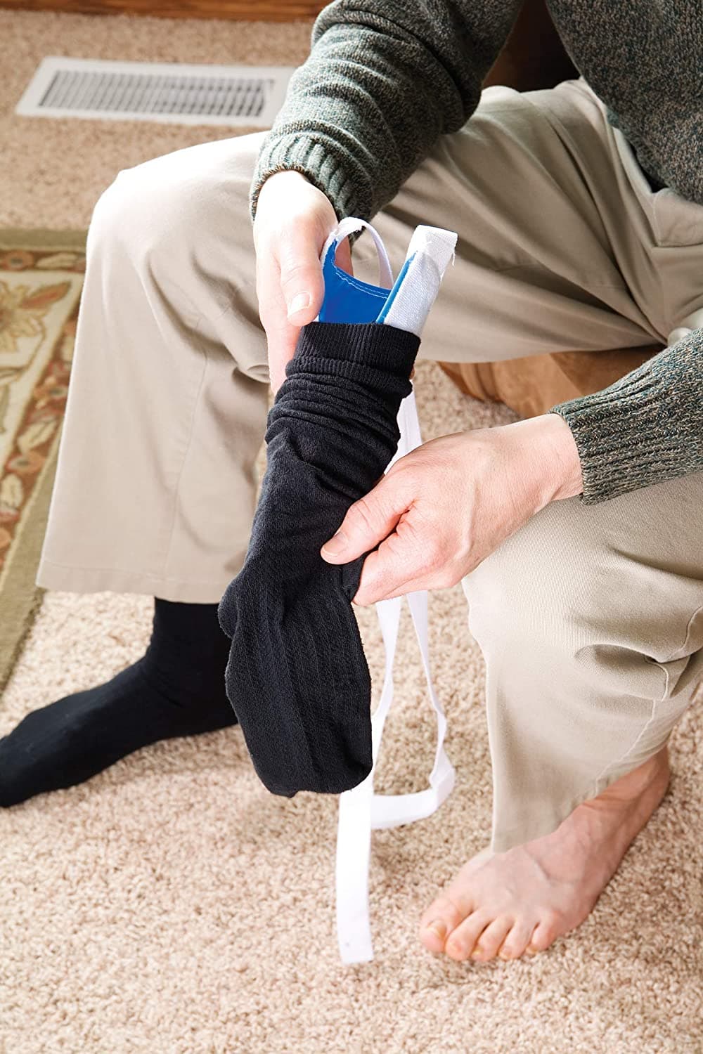 Carex Sock Aid - Easy On Easy Off - Sock Slider and Sock Assistance Device - primehubstore.shop Sock Aids