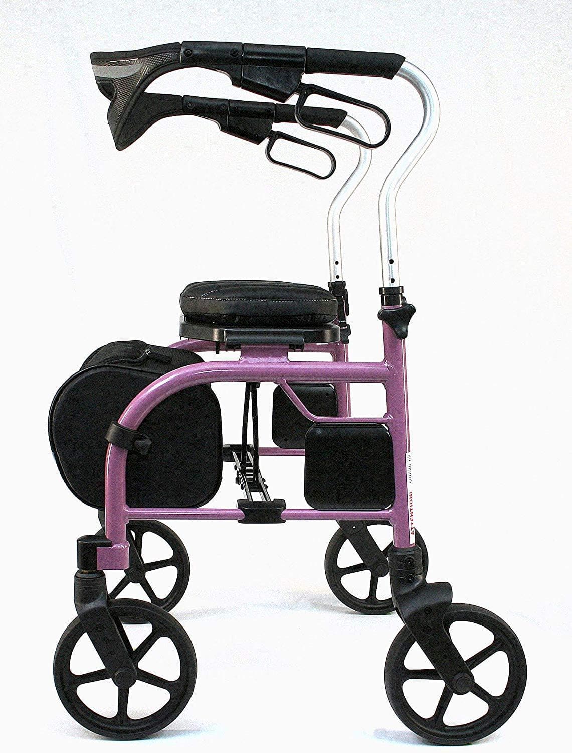 Evolution Trillium Lightweight Folding Rolling Walker Rollator with Large 8" Wheels - Open Box - primehubstore.shop Rollators