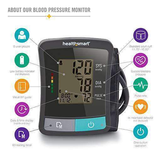 HealthSmart Standard Series Auto Blood Pressure Monitor - primehubstore.shop Blood Pressure Monitors