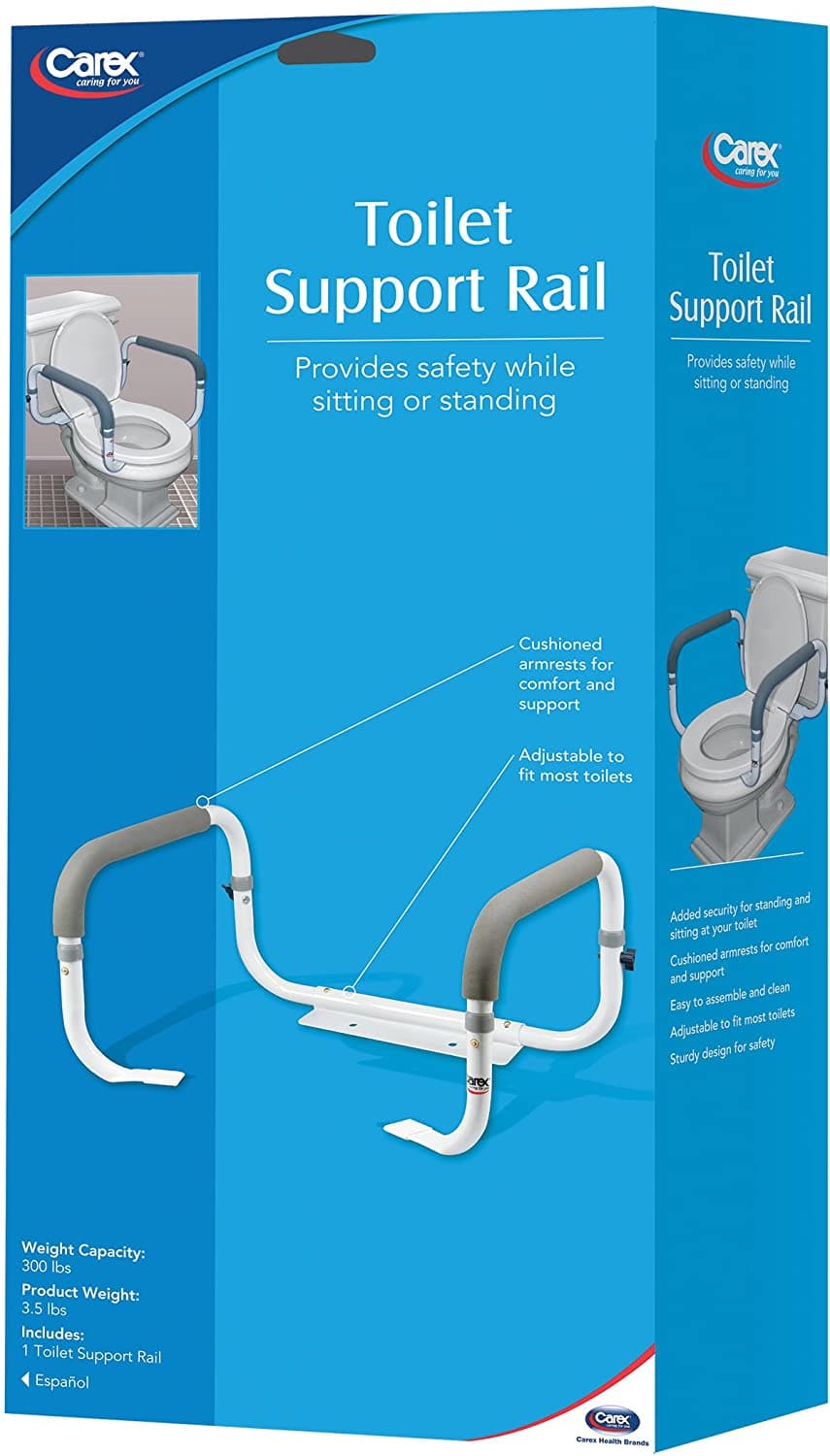 Carex Toilet Safety Frame with Adjustable Width - Easy Installation - primehubstore.shop Toilet Safety Frames