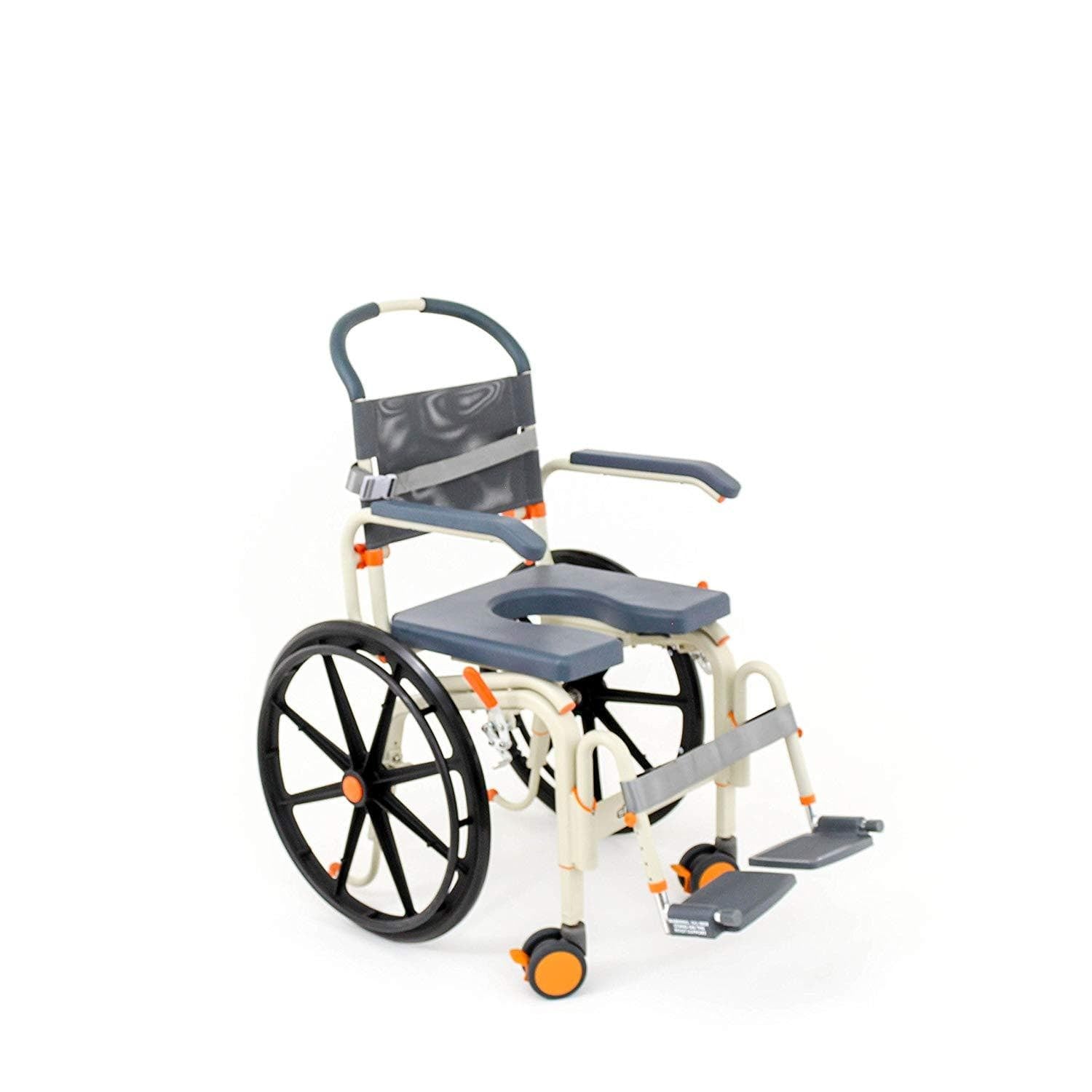 ShowerBuddy Self-Propelled Roll-In Buddy Solo Shower Chair with Commode Opening - primehubstore.shop Shower Chairs