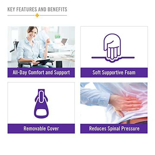 DMI Deluxe Seat Lift Seat Riser Car Cushion Pillow with Handles - primehubstore.shop Cushions