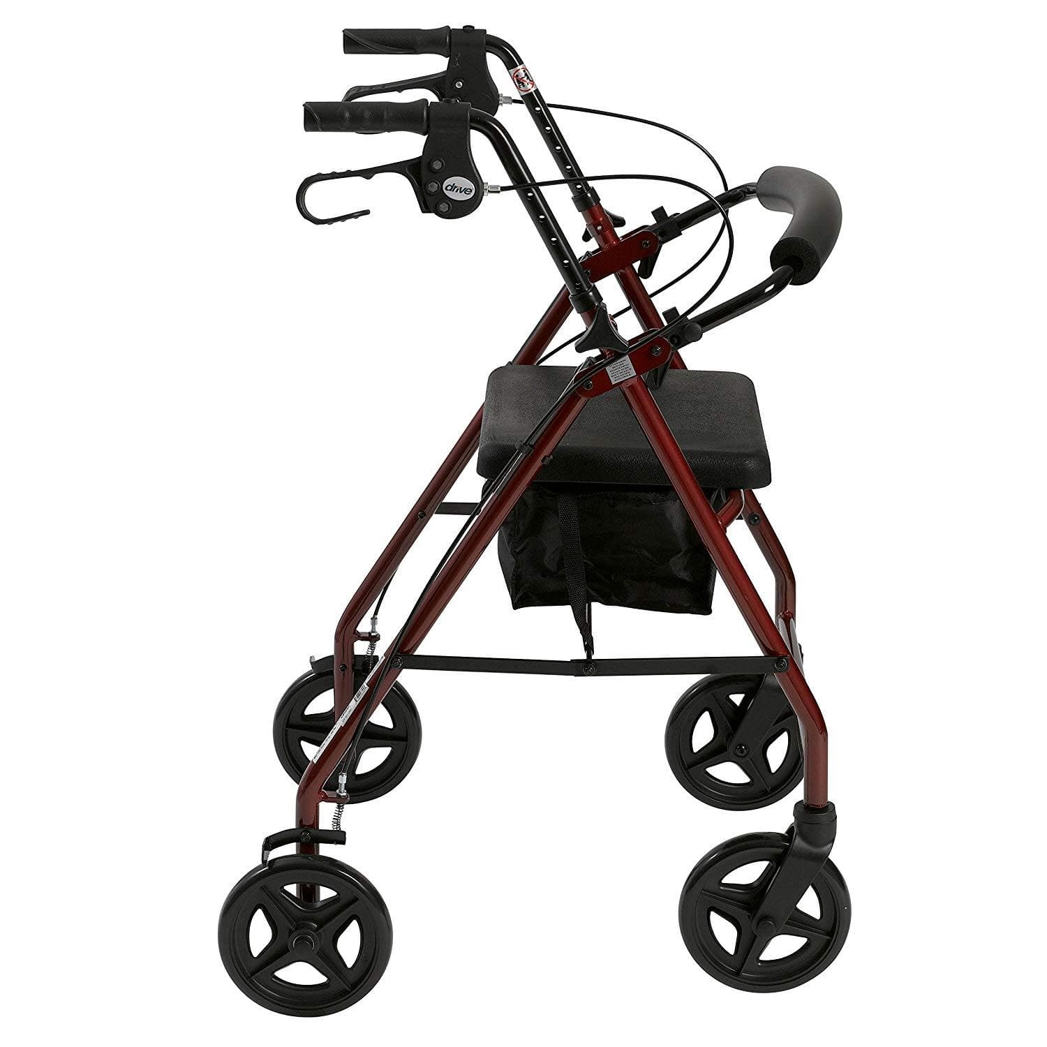 Drive Medical Folding Aluminum Rollator with Removable Back Support & Padded Seat - primehubstore.shop Rollators