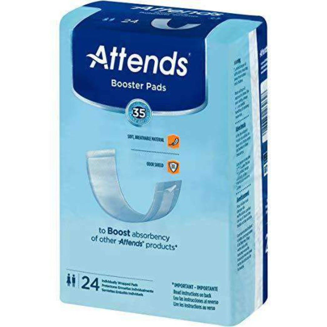 Attends Unisex Booster Pads Light Absorbency with Odor Shield Technology - Case of 192 - primehubstore.shop Incontinence