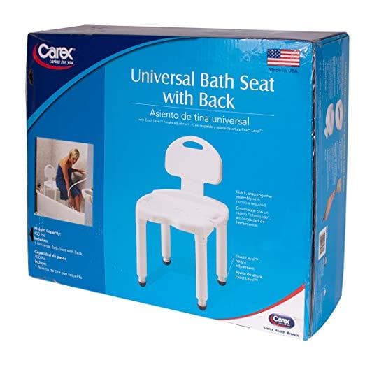 Carex Bariatric Bath Seat And Shower Chair With Back and Anti-Slip Feet - primehubstore.shop Bath Benches & Seats