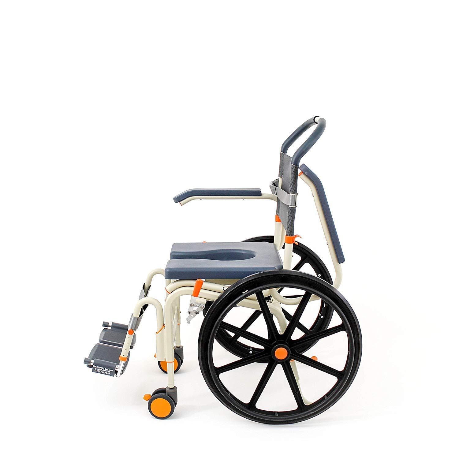 ShowerBuddy Self-Propelled Roll-In Buddy Solo Shower Chair with Commode Opening - primehubstore.shop Shower Chairs