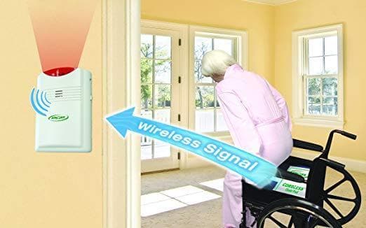 Smart Caregiver Cordless Exit Alarm with Chair Pressure Sensing Pad - 10" x 15" - primehubstore.shop Fall Prevention