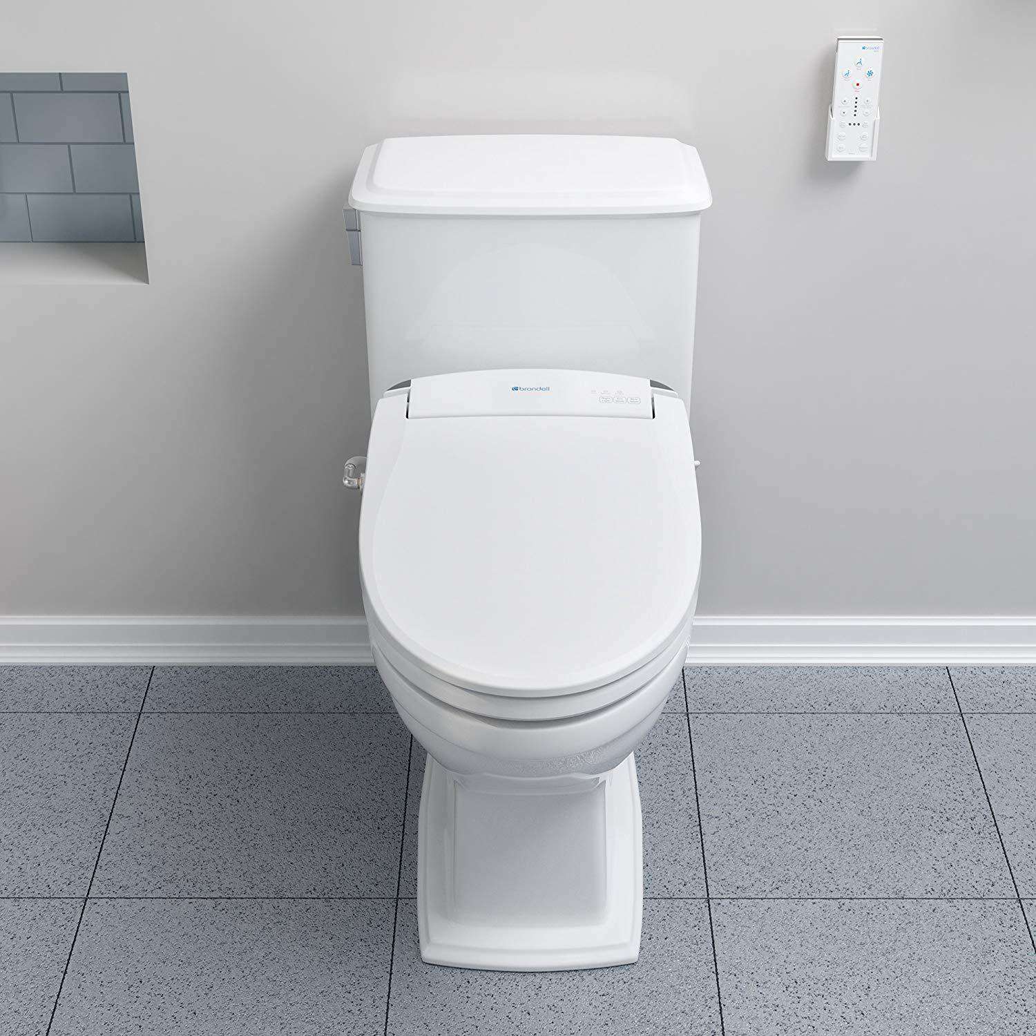 Brondell Swash Bidet Seat White with Air Dryer and Stainless-Steel Nozzle, Nightlight, Deodorizer & Remote Control - primehubstore.shop Bidets