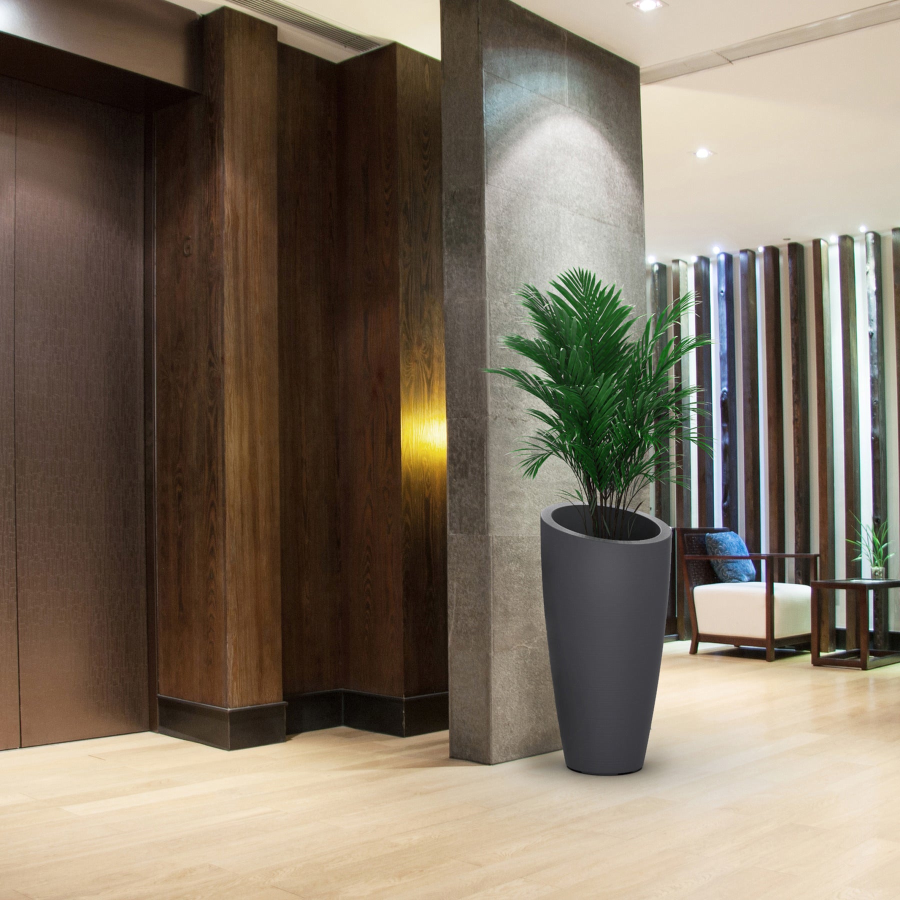 Mayne Modesto Modern Tall Planter - 32 Inch All Weather Design - primehubstore.shop Planters