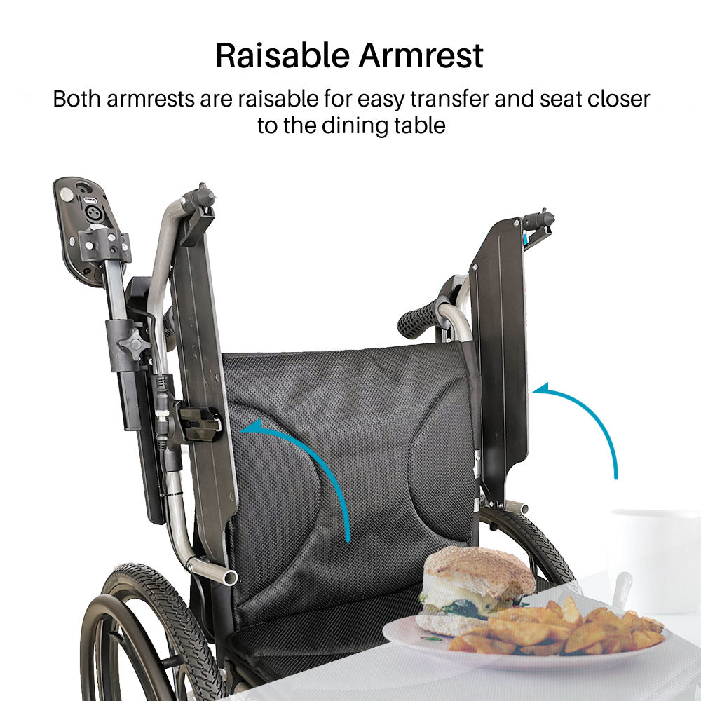 Foldawheel PW-800BM Lightweight Portable Power Wheelchair - primehubstore.shop Power Chairs