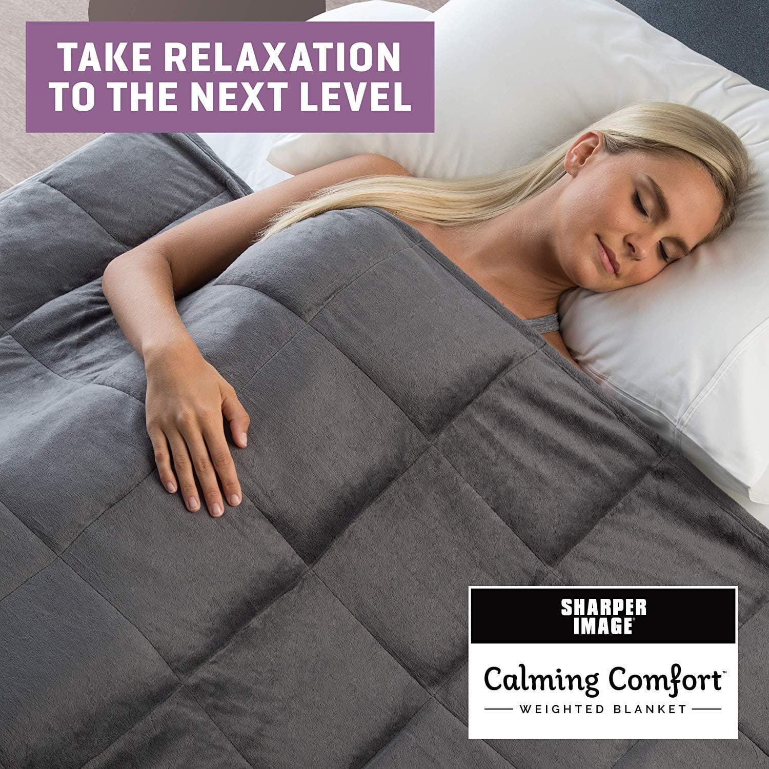 Sharper Image Calming Comfort Weighted Blankets - primehubstore.shop Weighted Blankets