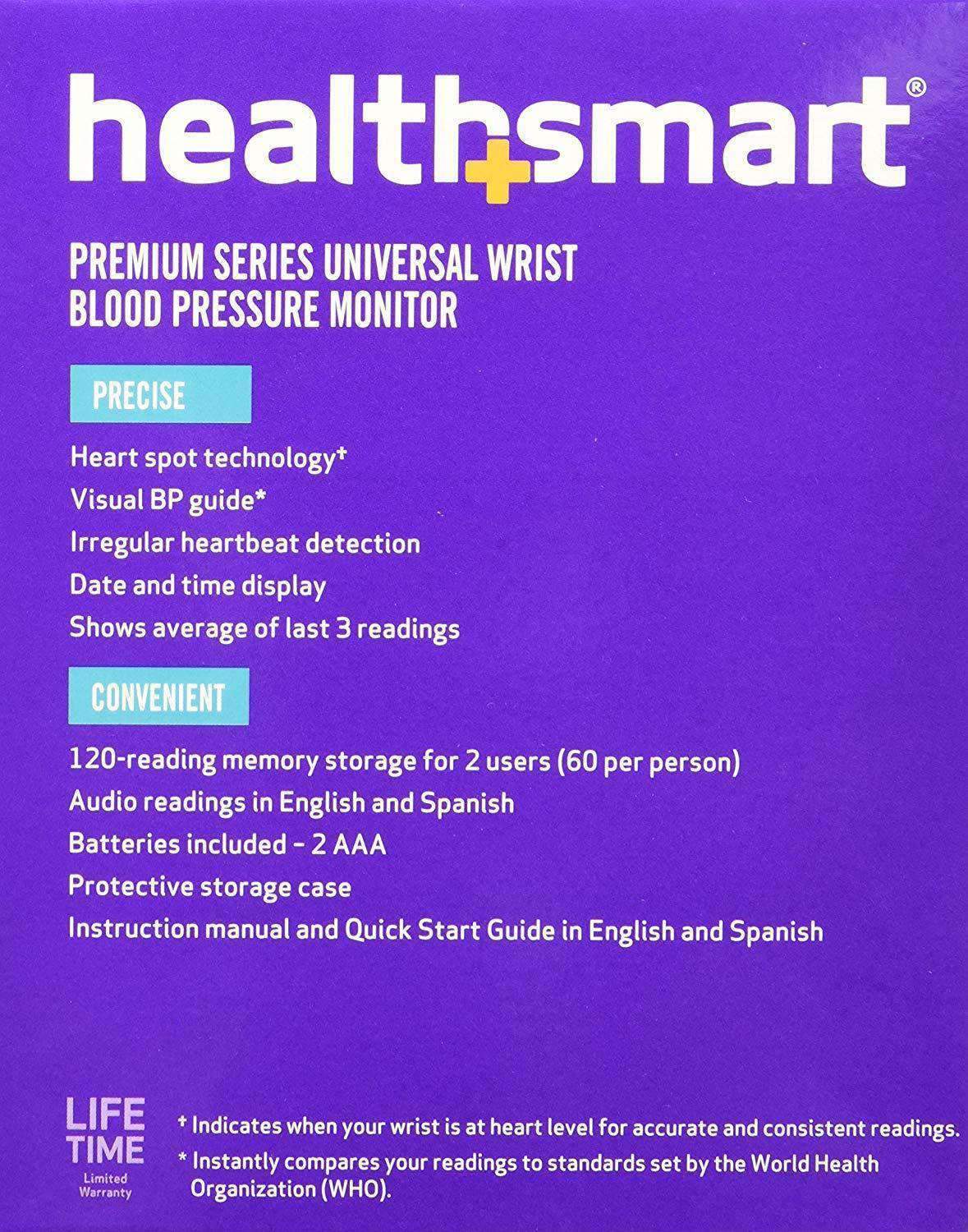 HealthSmart Premium Series Wrist Digital Blood Pressure Monitor - primehubstore.shop Blood Pressure Monitors