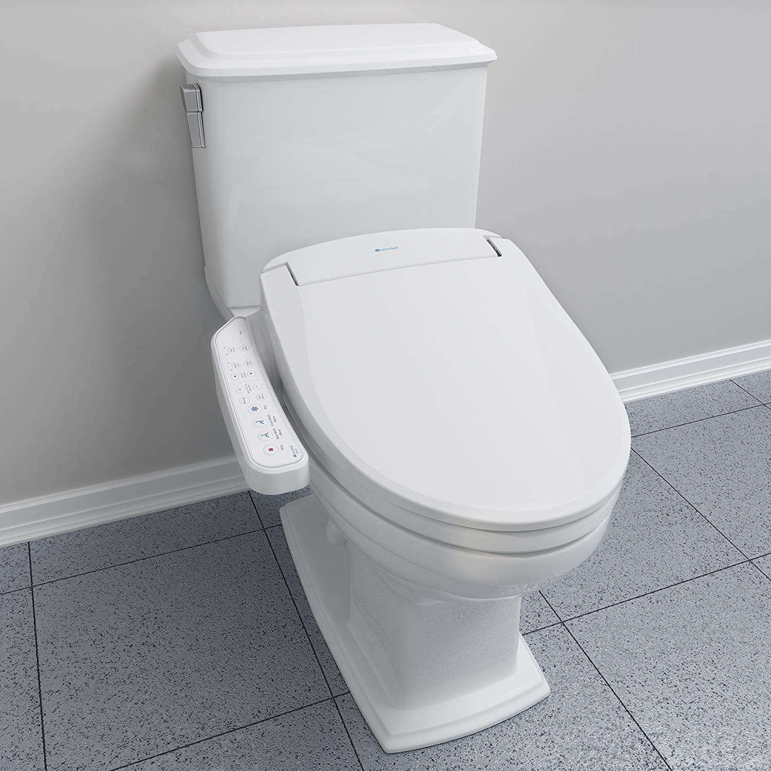 Brondell Swash 400 Bidet Seat with Air Dryer and Stainless-Steel Nozzle – Nightlight & Nozzle Oscillation - primehubstore.shop Bidets