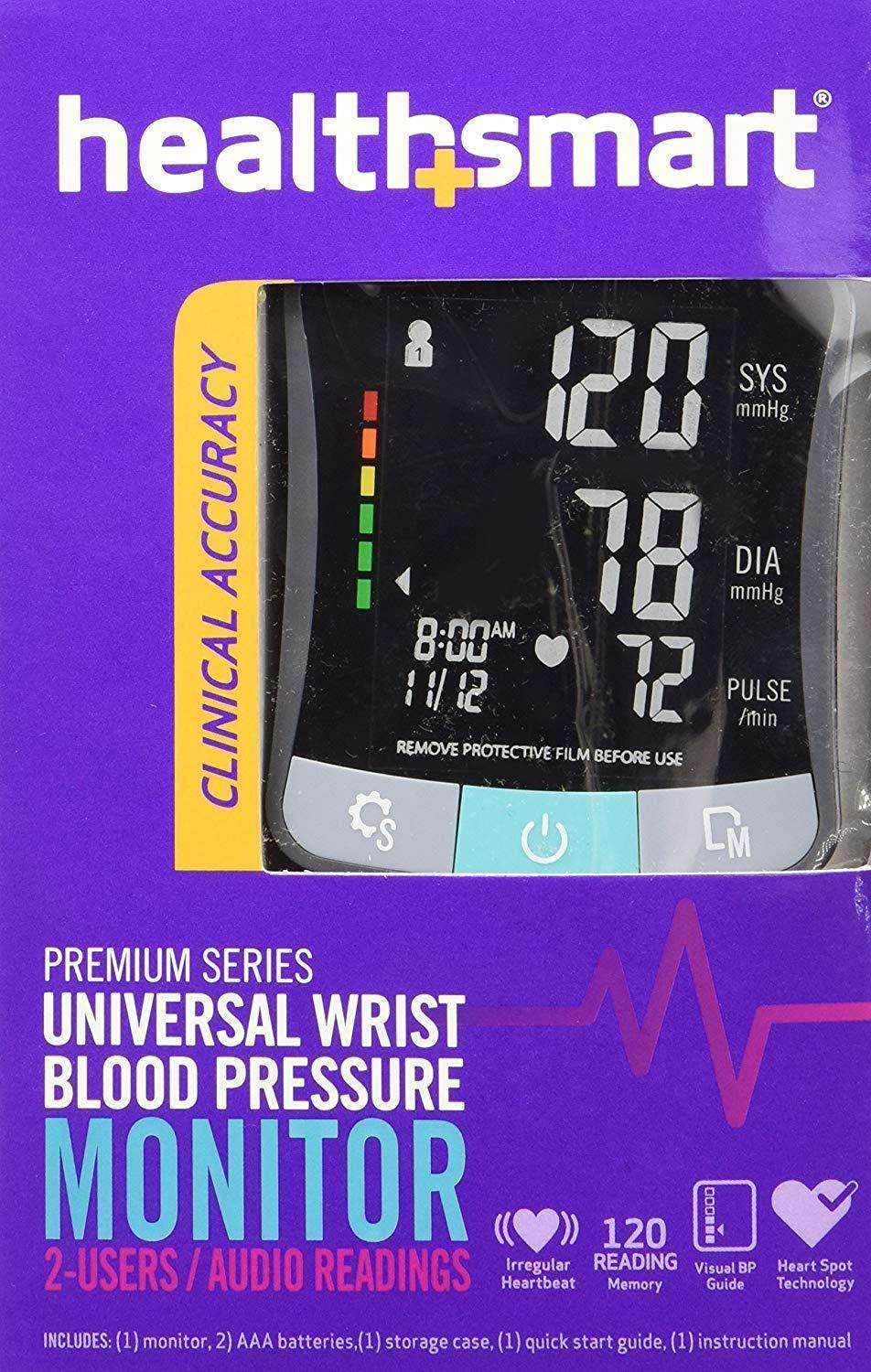 HealthSmart Premium Series Wrist Digital Blood Pressure Monitor - primehubstore.shop Blood Pressure Monitors