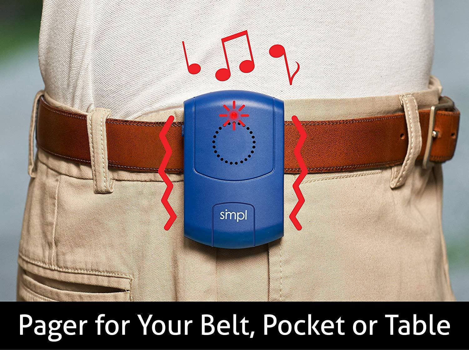 SMPL Alerts Paging System All-in-One 4 Piece Kit - Includes Door & Motion Sensor, an SOS/Help Pendant, and Pager - primehubstore.shop Patient Care