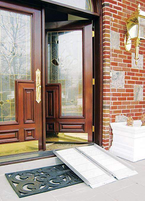 Drive Medical Single Fold Portable Wheelchair Scooter Ramp with Carry Handle and Travel Bag - primehubstore.shop Scooter Ramps