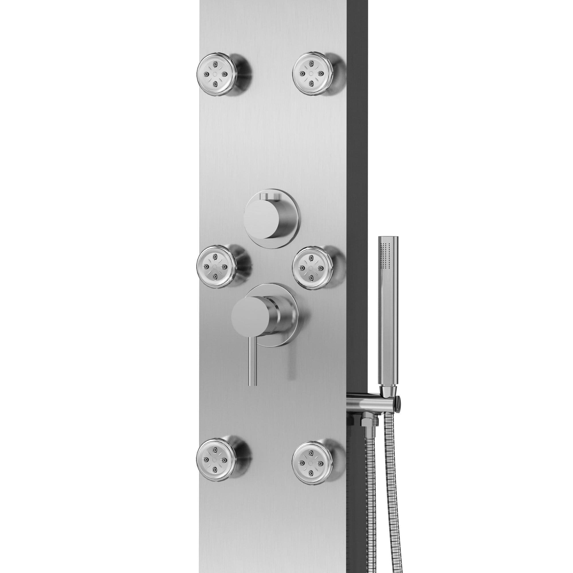 Pulse Monterey ShowerSpa with Six Single-Function Brass Silk Spray Jets - primehubstore.shop Shower Systems