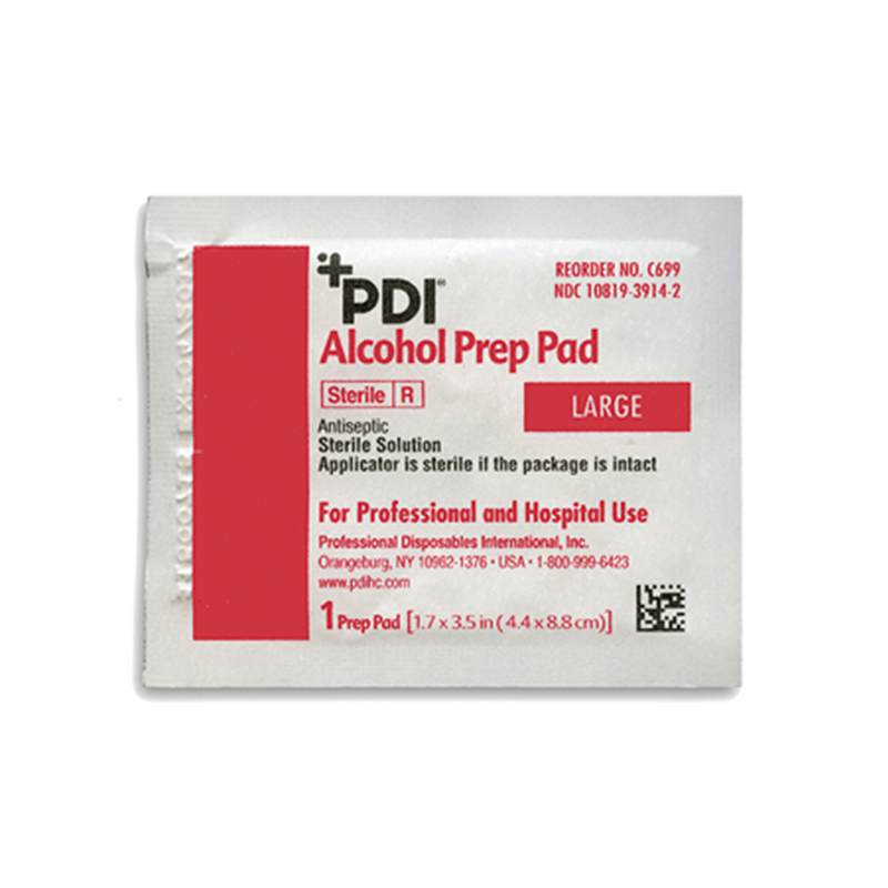PDI Medium 70% Isopropyl Alcohol Prep Pads - Individually Wrapped box of 200 - primehubstore.shop Alcohol Wipes