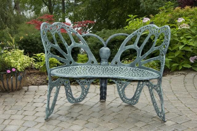 FlowerHouse Butterfly Outdoor Bench - primehubstore.shop Outdoor Chairs