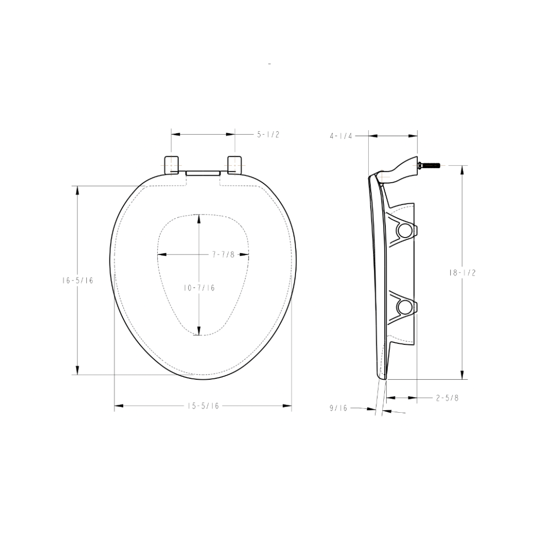 Bemis Clean Shield Elevated Toilet Seat  - The Most Secure Fit - primehubstore.shop Toilet Seat Risers