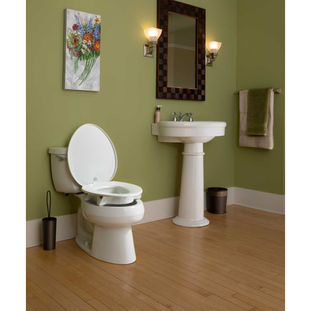 Bemis Clean Shield Elevated Toilet Seat  - The Most Secure Fit - primehubstore.shop Toilet Seat Risers