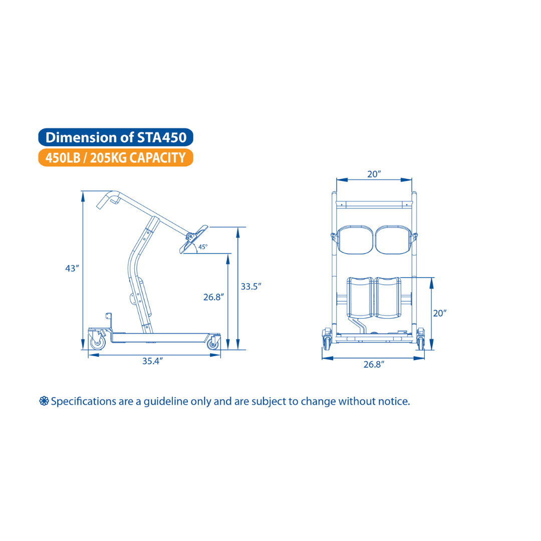 Bestcare Premier Sit-To-Stand Patient Lift Transferring Aid STA450 - primehubstore.shop Patient Lifts