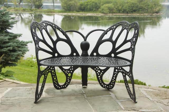 FlowerHouse Butterfly Outdoor Bench - primehubstore.shop Outdoor Chairs