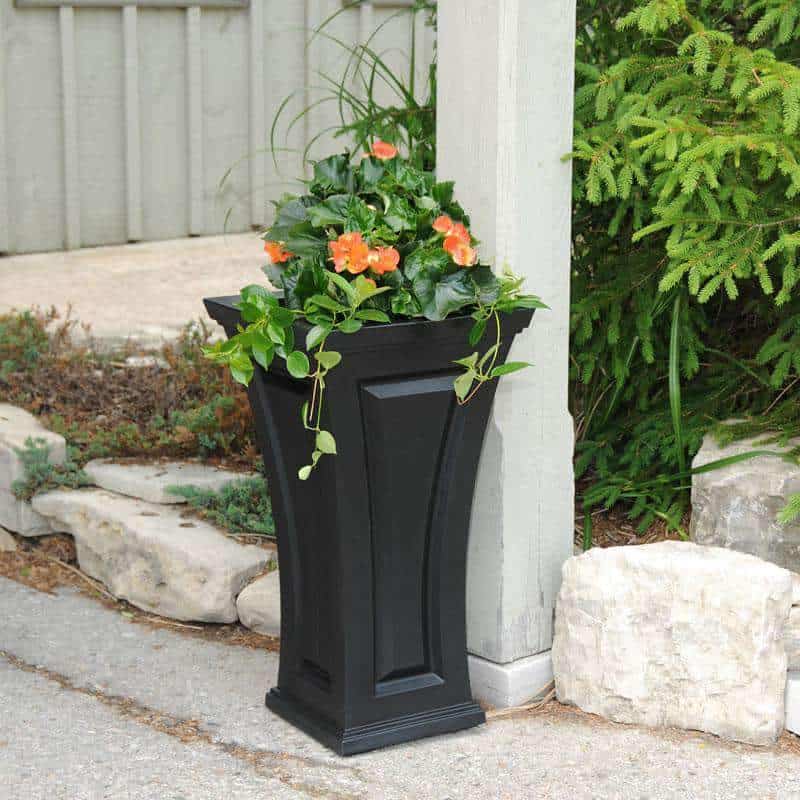 Mayne Modern Cambridge Tall Planters - 16" x 28" - Heavy Duty Construction - Open Box - primehubstore.shop Planters