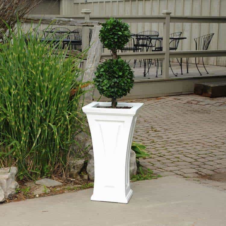 Mayne Modern Cambridge Tall Planters - 16" x 28" - Heavy Duty Construction - Open Box - primehubstore.shop Planters