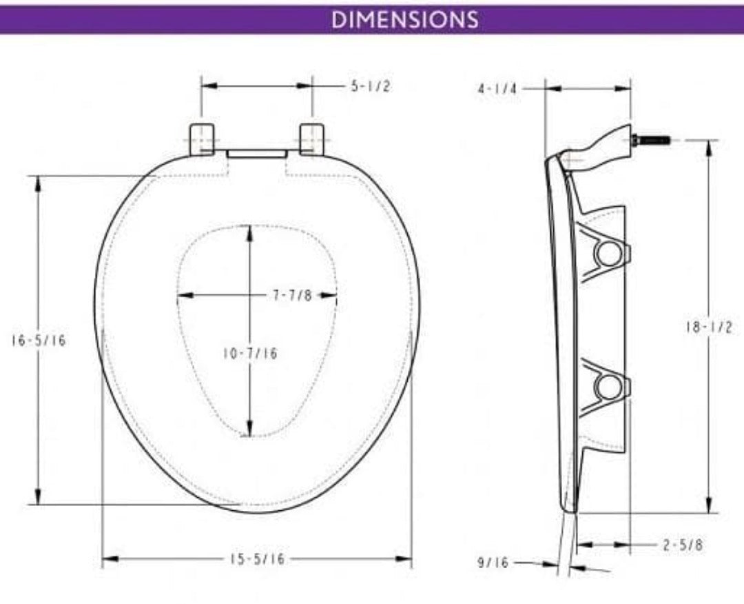 Bemis Clean Shield Elevated Toilet Seat with Support Arms - The Most Secure Fit - primehubstore.shop Toilet Safety Frames