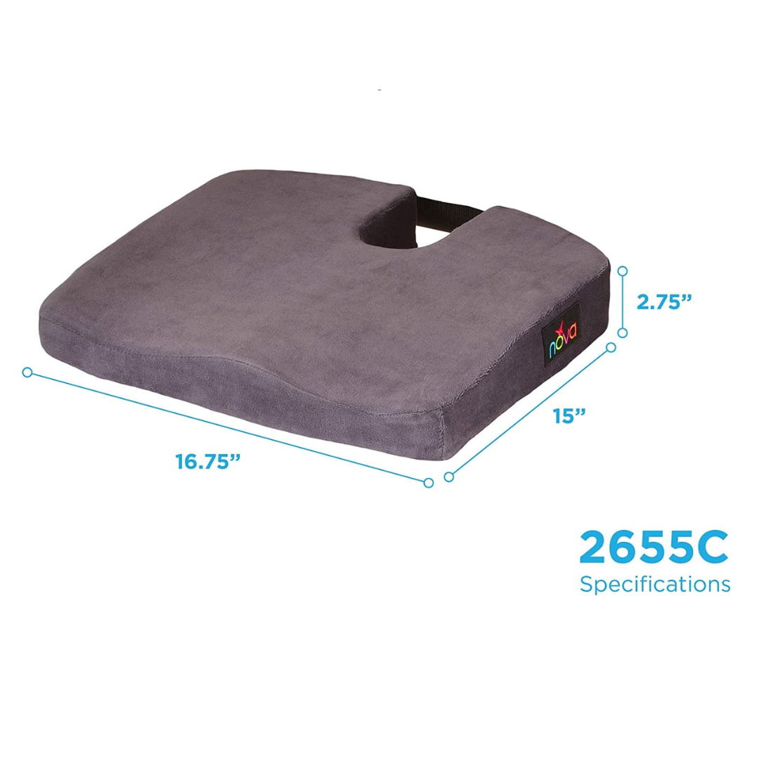 Nova Medical Comfort Seat Cushion - Memory Foam Coccyx Cushion - primehubstore.shop Cushions