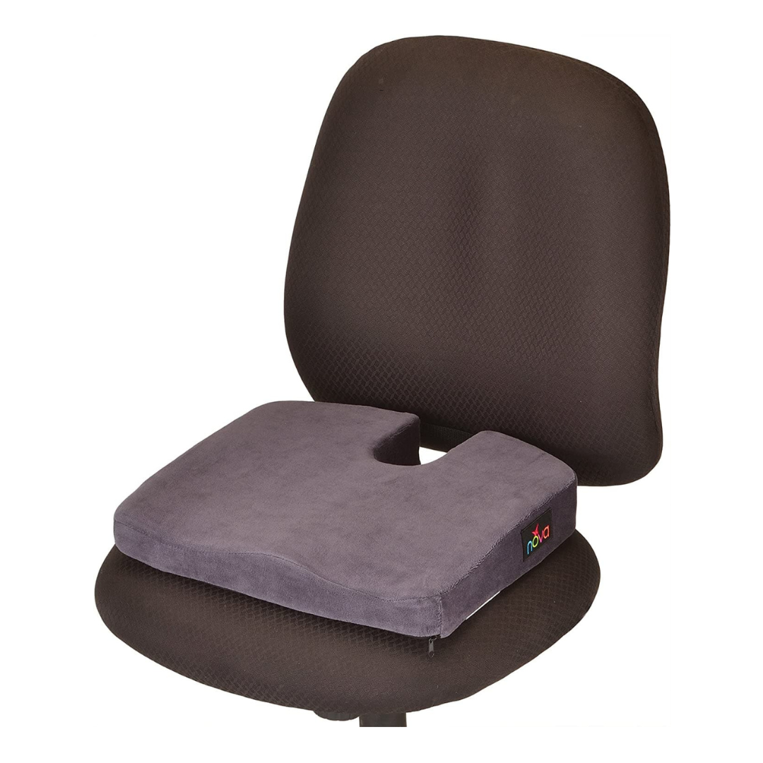 Nova Medical Comfort Seat Cushion - Memory Foam Coccyx Cushion - primehubstore.shop Cushions