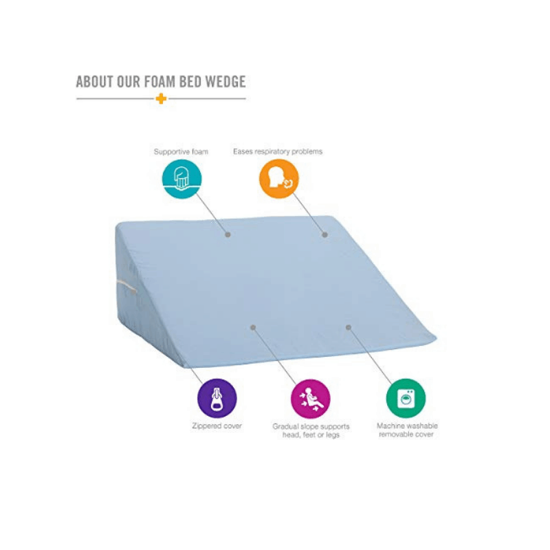 DMI Foam Bed Wedge Pillows - Acid Reflux & Leg Elevation Pillows - primehubstore.shop Bed Wedges