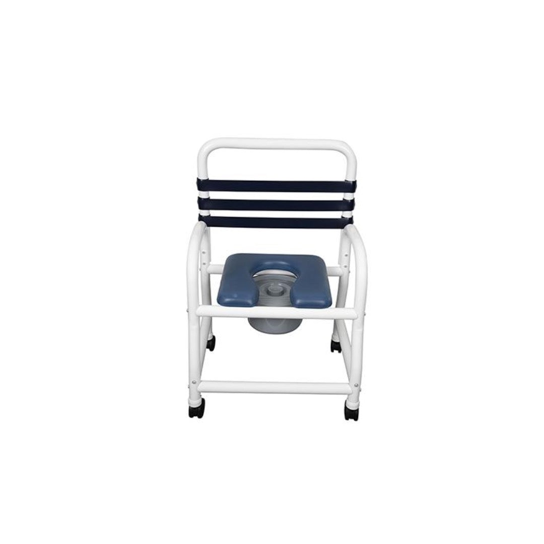 Mor-Medical Deluxe PVC Shower Commode Chair - 18 Inch Seat - primehubstore.shop PVC Shower Chairs